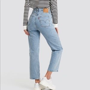 levi’s ribcage straight ankle jeans
